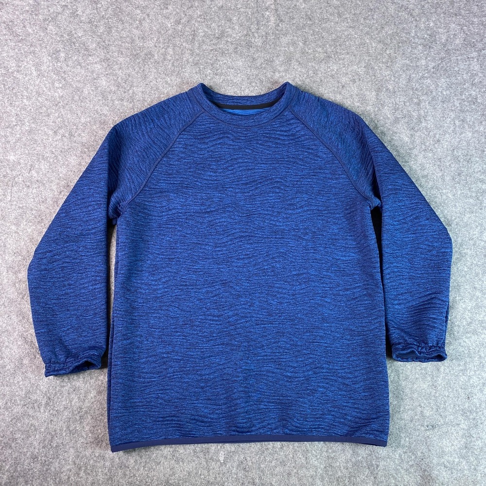 Nike Sweater Mens Medium Blue Dri-FIT Pullover Tour Swirl LFD5835-410‎
